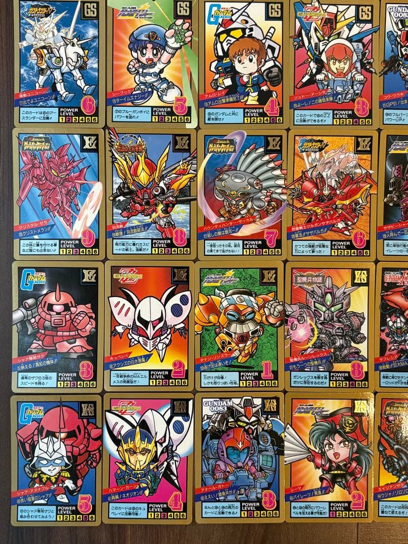 1993年〜1995年ガンダムSDSUPERBATTLE64枚まとめ売りセット