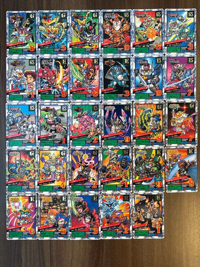 1993年〜1995年ガンダムSDSUPERBATTLE64枚まとめ売りセット