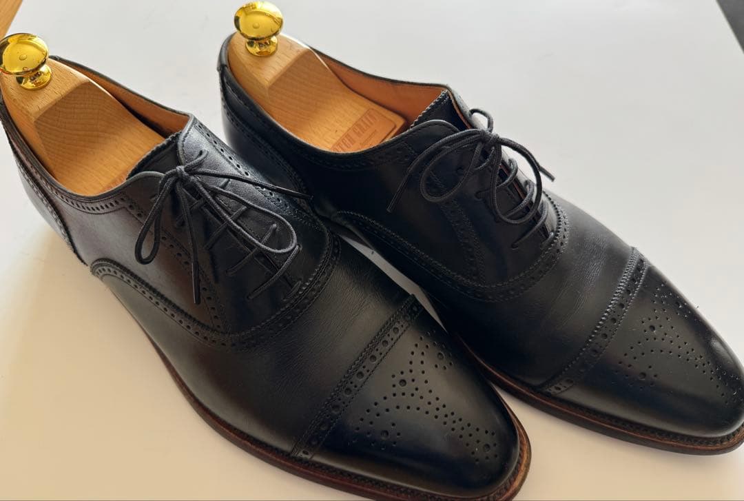 スコッチグレイン　ウィングチップ ドレスシューズ 黒26,5cm