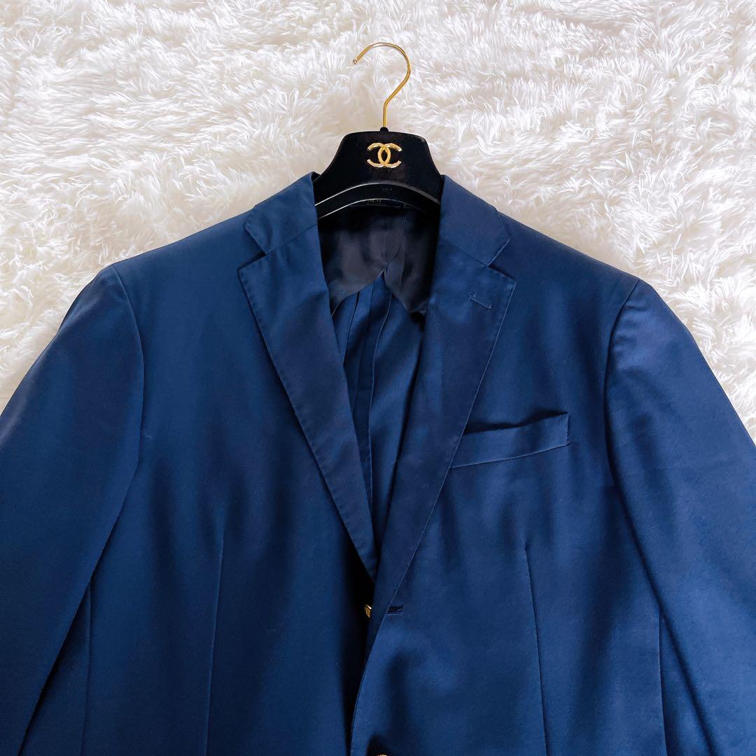 【ポロラルフローレン】ジャケット 紺ブレ 金ボタン ネイビー 40R 段返り