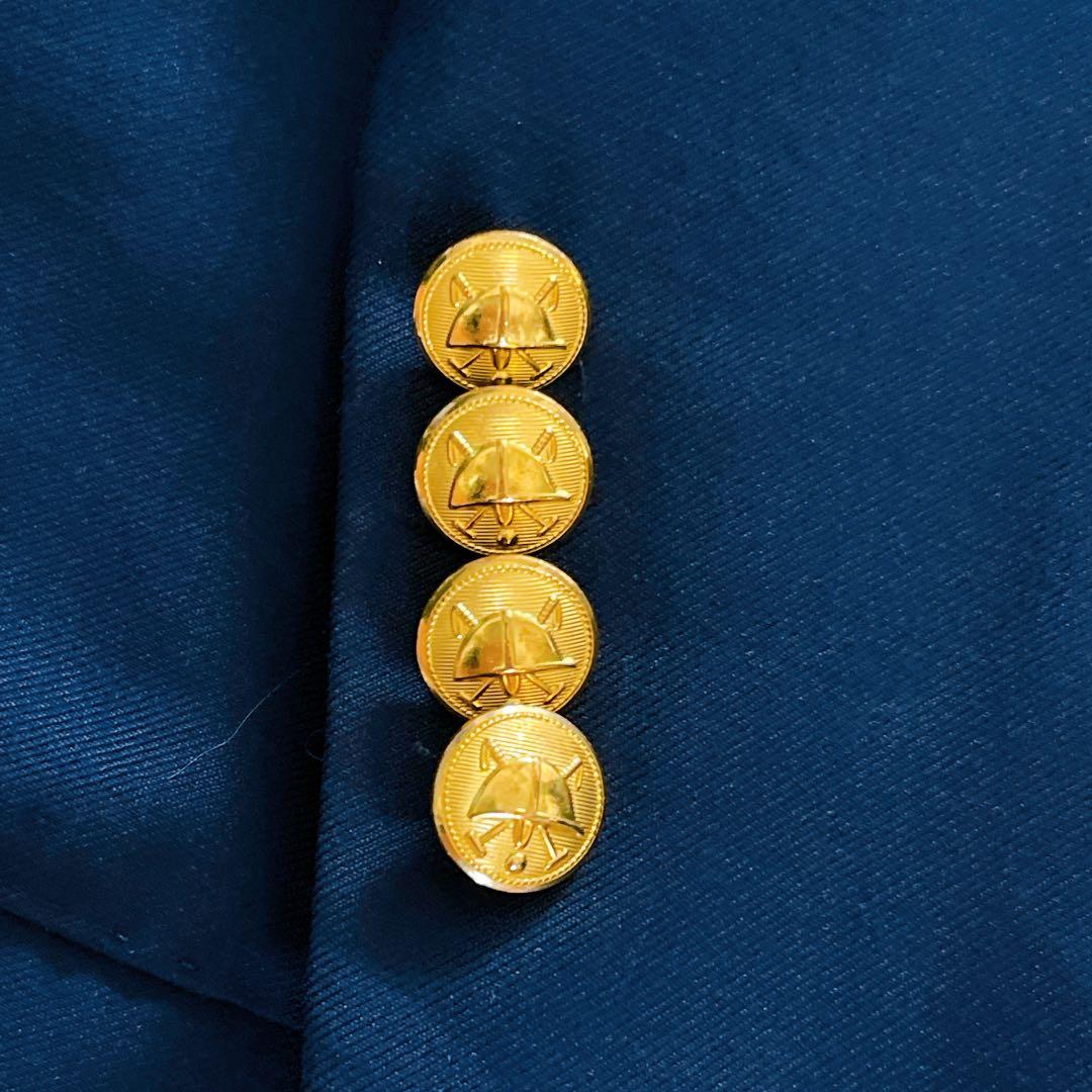 【ポロラルフローレン】ジャケット 紺ブレ 金ボタン ネイビー 40R 段返り