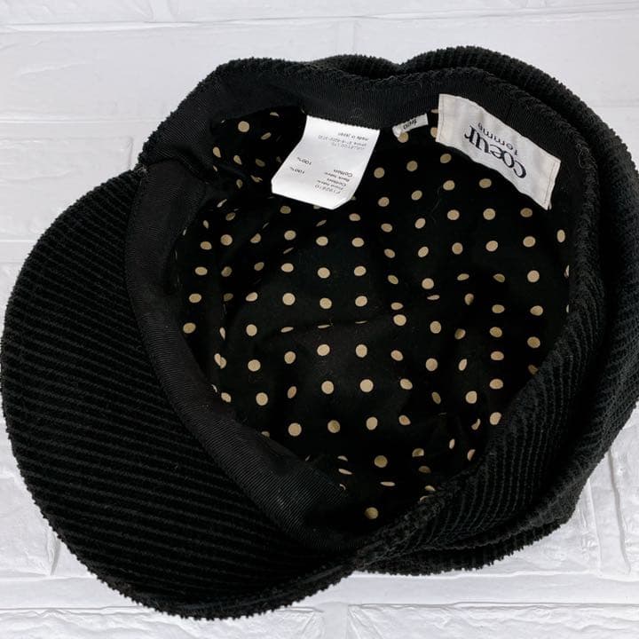 【coeur】新品未使用　日本製キャスケット