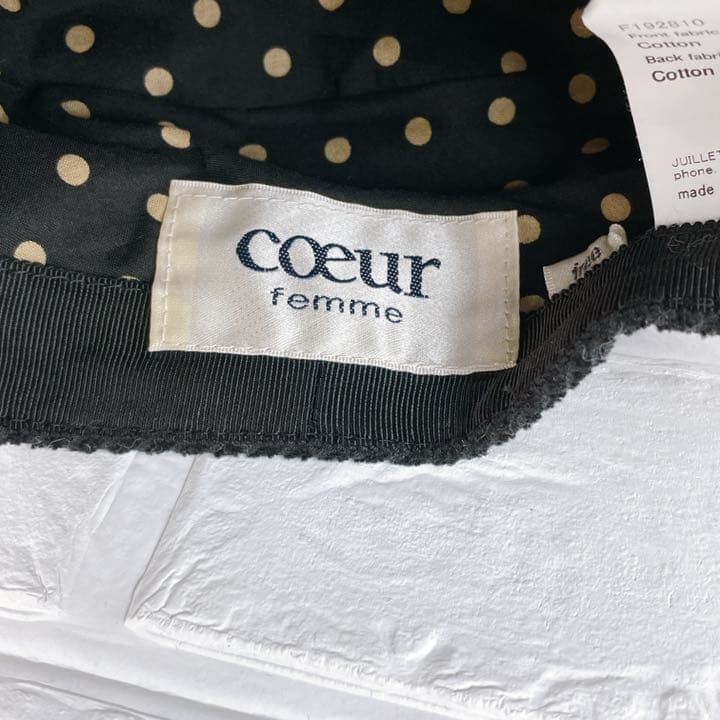 【coeur】新品未使用　日本製キャスケット