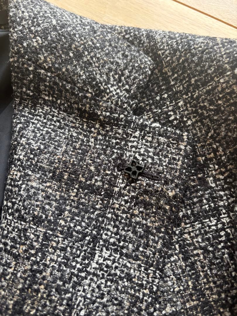 未使用　TAGLIATOR タリアトーレ ウールジャケット48 グレー系チェック