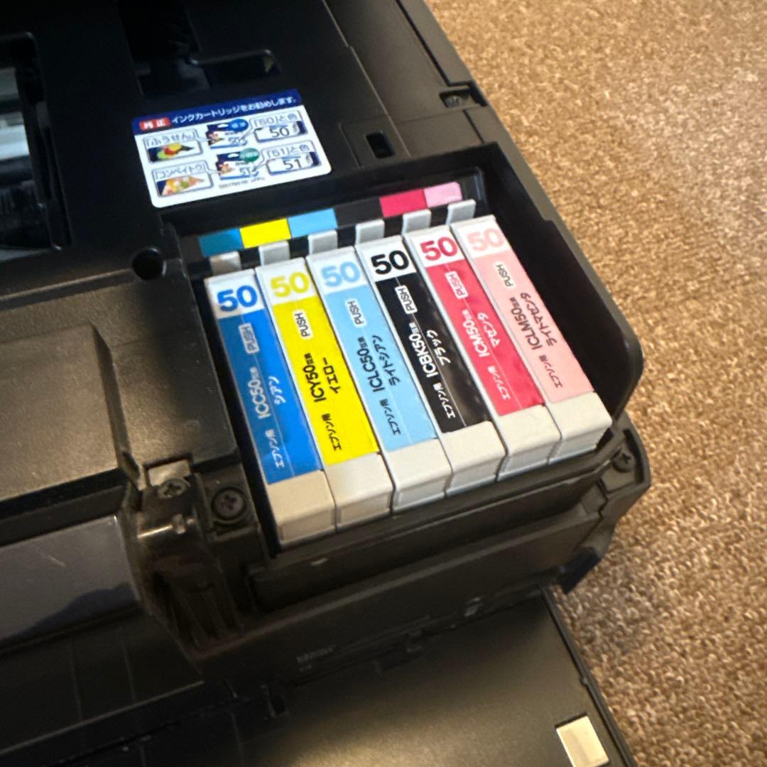 EPSON EP-804A プリンター エプソン　白黒印刷動作確認　ジャンク扱い