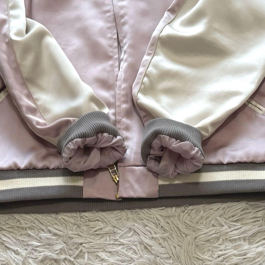 美品 グラニフ シマエナガ 刺繍 スカジャン ブルゾン Lサイズ 完売品 希少