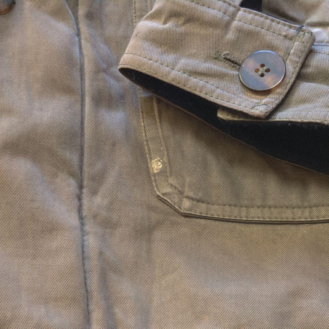 値下げ中【USA製】80sL.L.Beanカバーオール襟レザーダック地