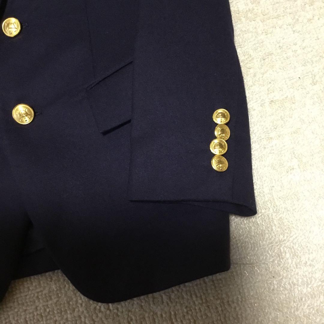 美品 現行ポロラルフローレン 150 テーラード 紺ブレ 金ボタン イタリア製