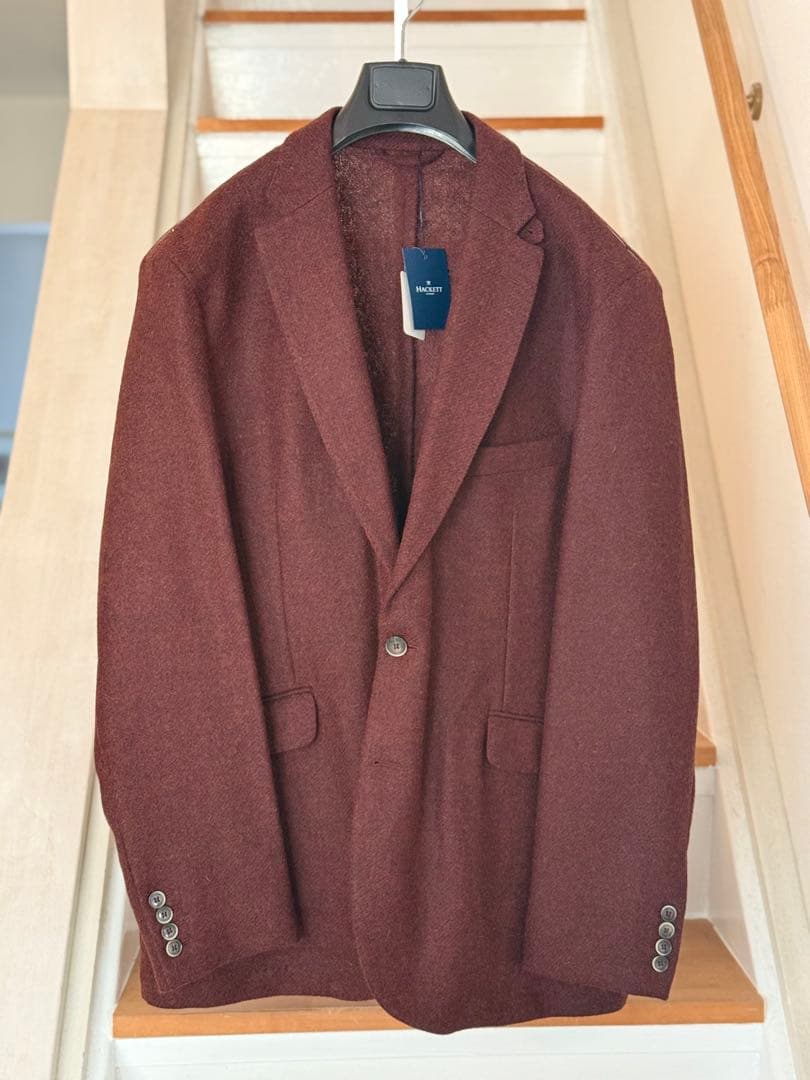 【k56様】バーガンディ ウールジャケット US50サイズ