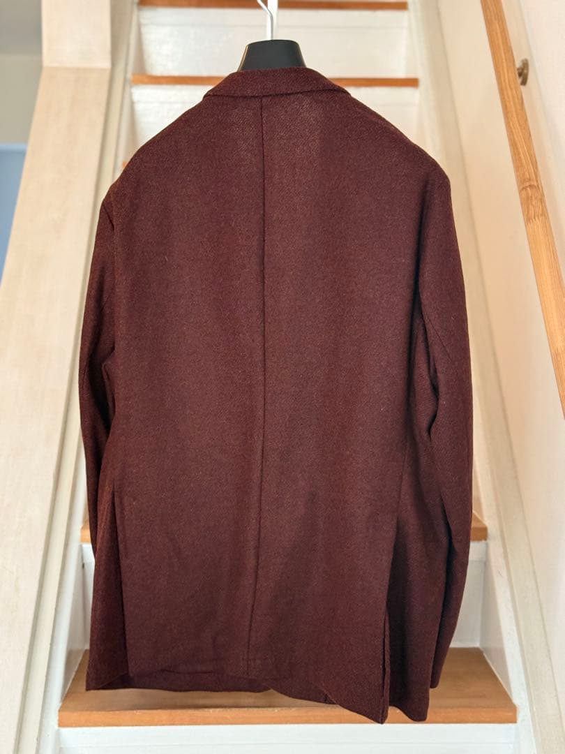 【k56様】バーガンディ ウールジャケット US50サイズ