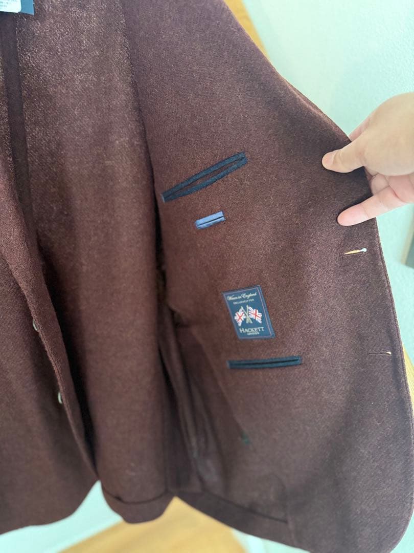 【k56様】バーガンディ ウールジャケット US50サイズ