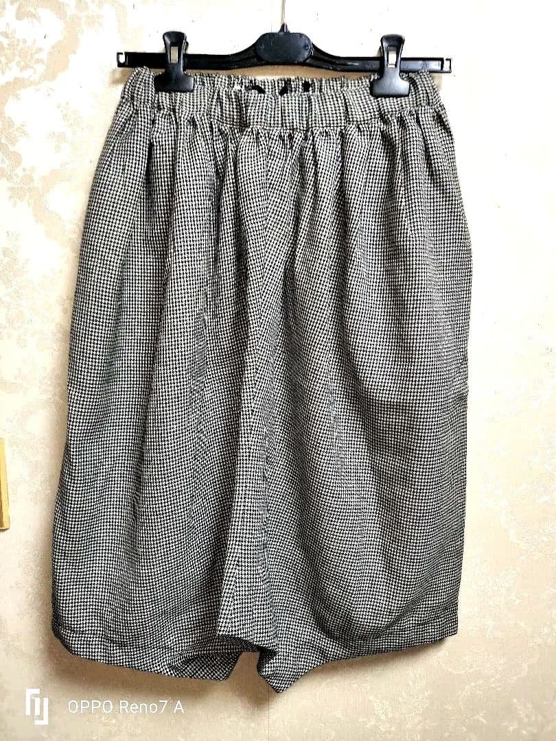 BLACKCOMMEdesGARCONS 千鳥格子柄　かぼちゃパンツ