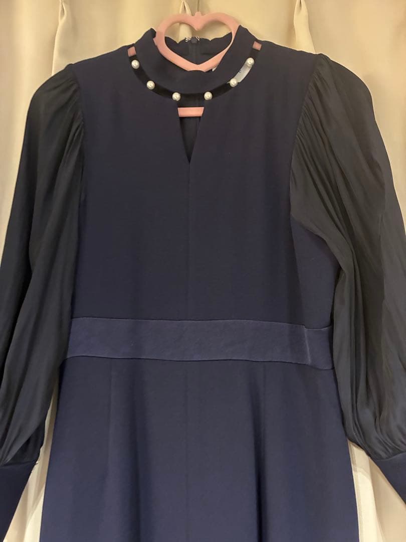 ワンピース arobe 2way neck pearl dress