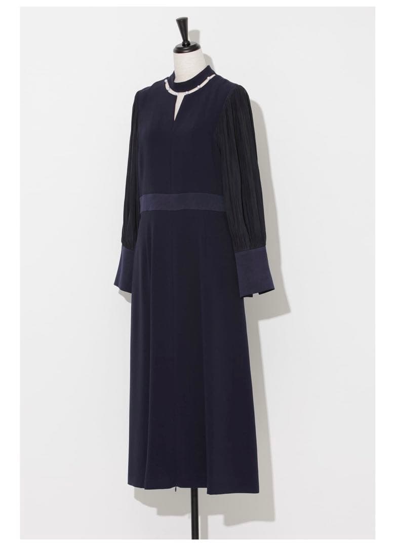 ワンピース arobe 2way neck pearl dress