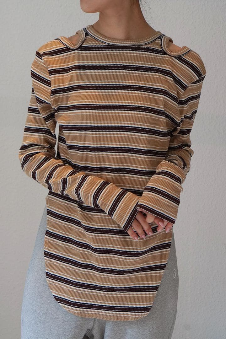 新品未使用タグ付き　solov ボーダーカットソー