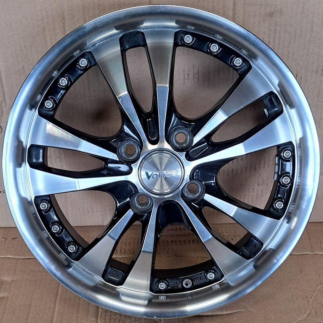 VOLTEC★15x5Jインチホイール 4H100+45 スポークデザイン4本