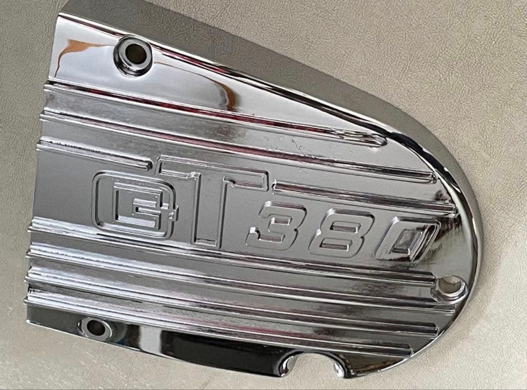 GT380 スプロケカバーメッキ
