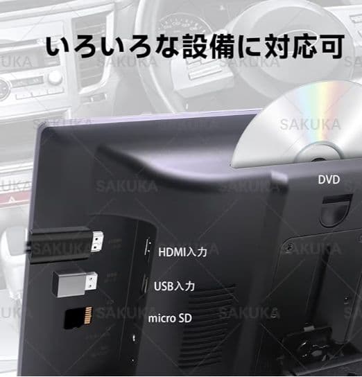SAKUKA ヘッドレストモニター