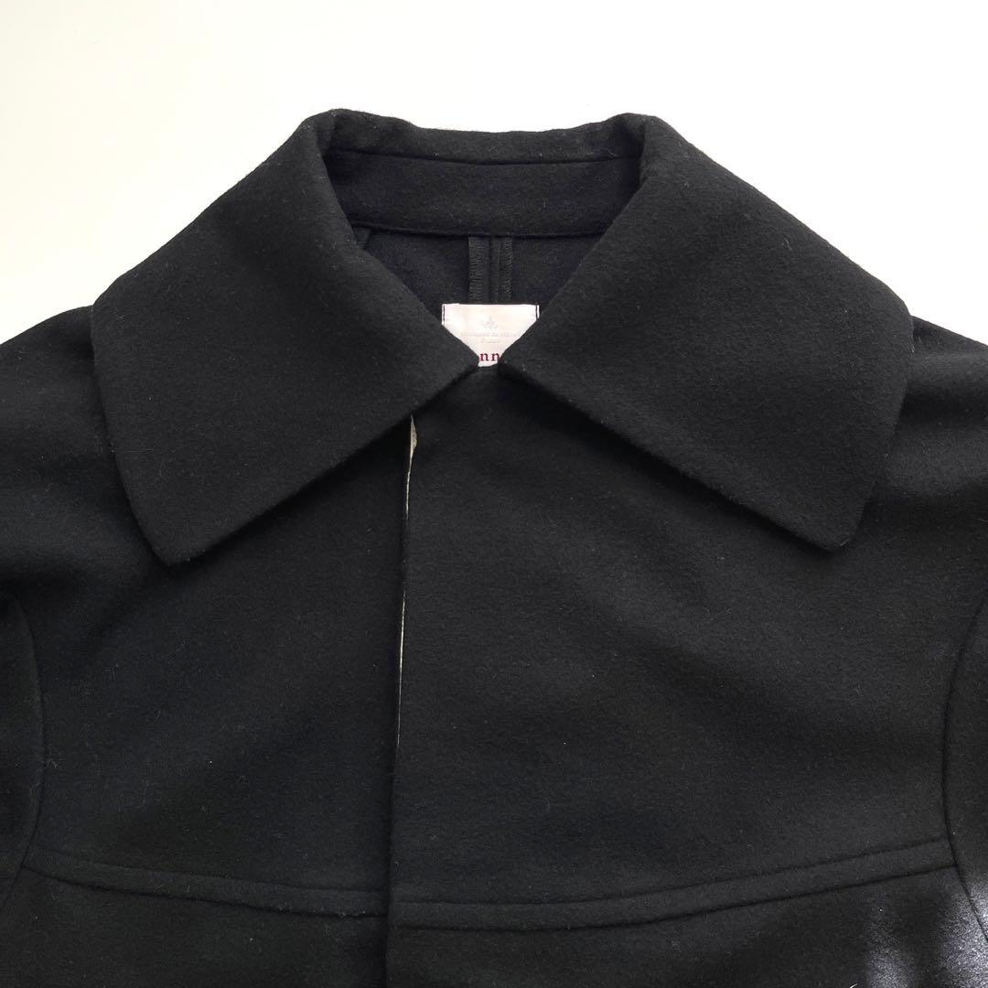 美品　Honnete ショートバルーンコート　ポーランド製　ブラック