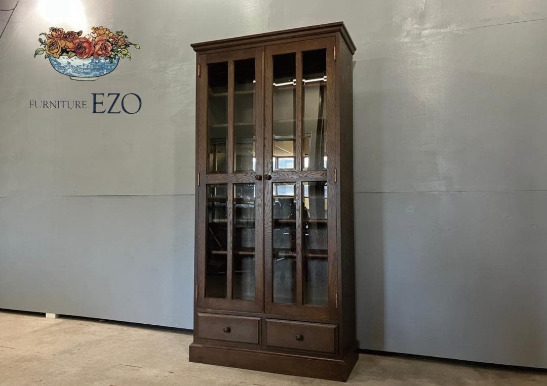 『EZO』えぞ民芸家具 書棚 本棚 本箱 ブックシェルフ 飾棚 RWboo1