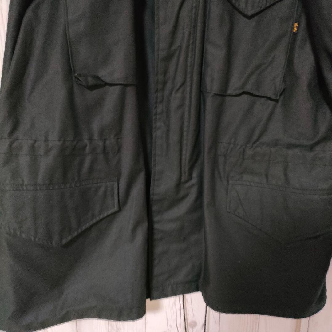 アルファ社 M-65 フィールドジャケット ミリタリー 黒 ブラック XL 美品