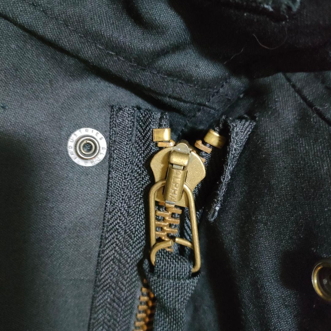 アルファ社 M-65 フィールドジャケット ミリタリー 黒 ブラック XL 美品