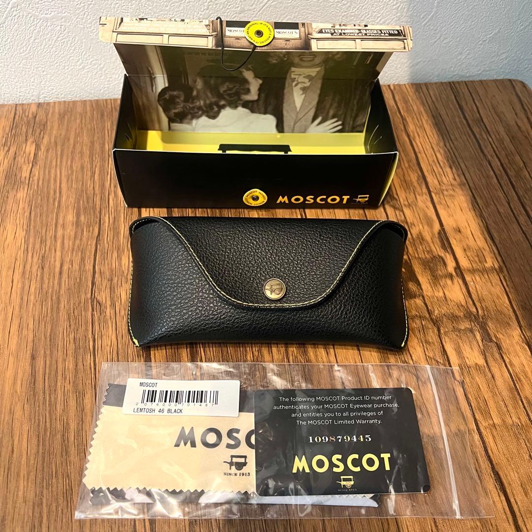 MOSCOT LEMTOSH サングラス 46 ブラック ブルーレンズ