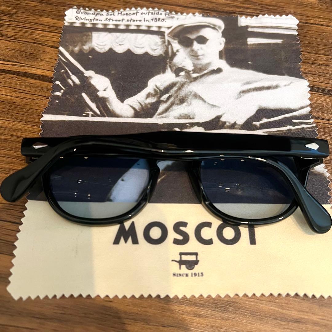 MOSCOT LEMTOSH サングラス 46 ブラック ブルーレンズ