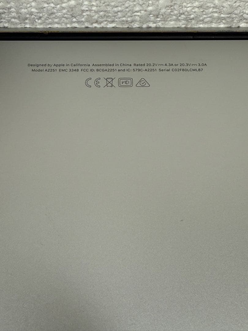 MacBook本体 Apple MacBook Pro 13 2020 i7/16GB/500Gb