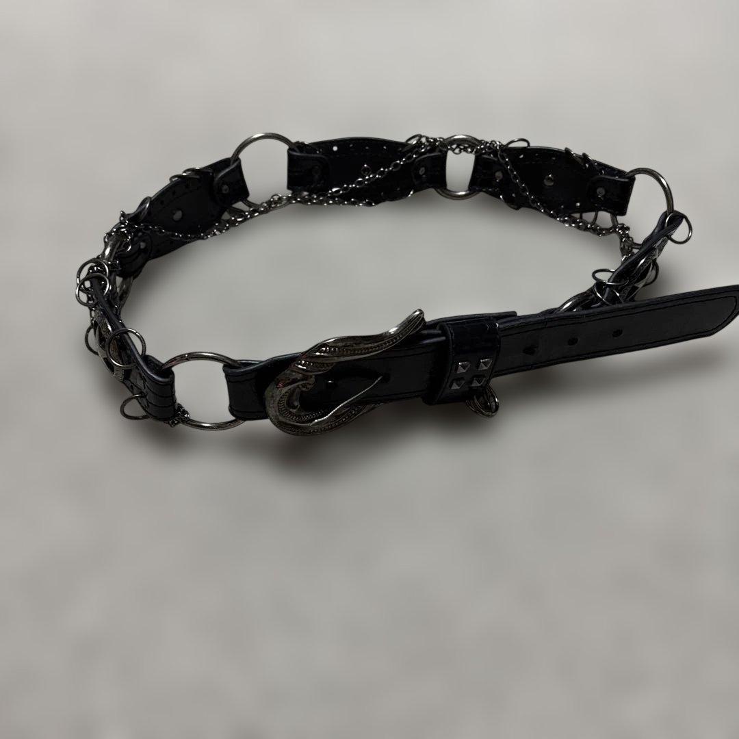 d.i.aベルト 本革 平成 studs belt y2k