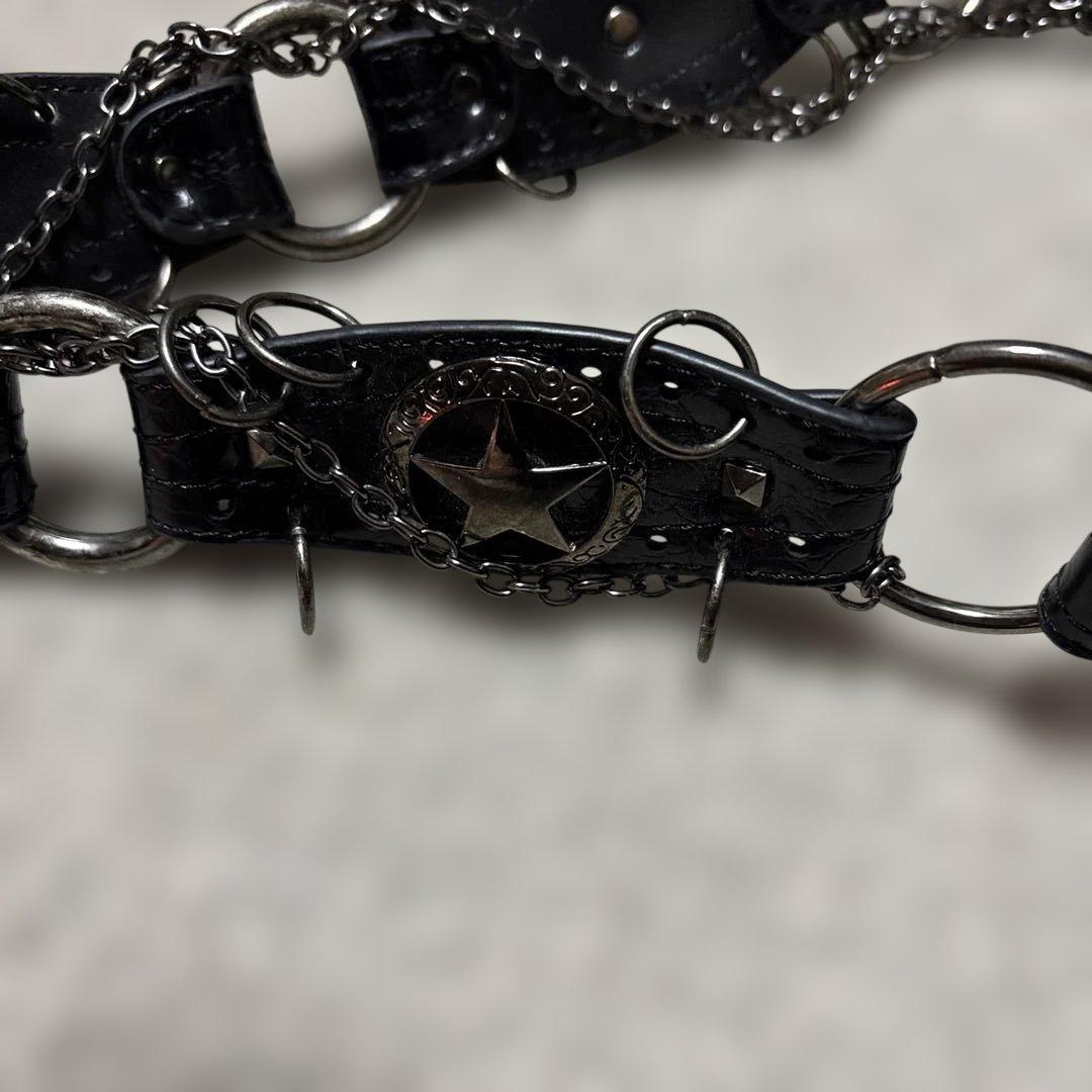 d.i.aベルト 本革 平成 studs belt y2k