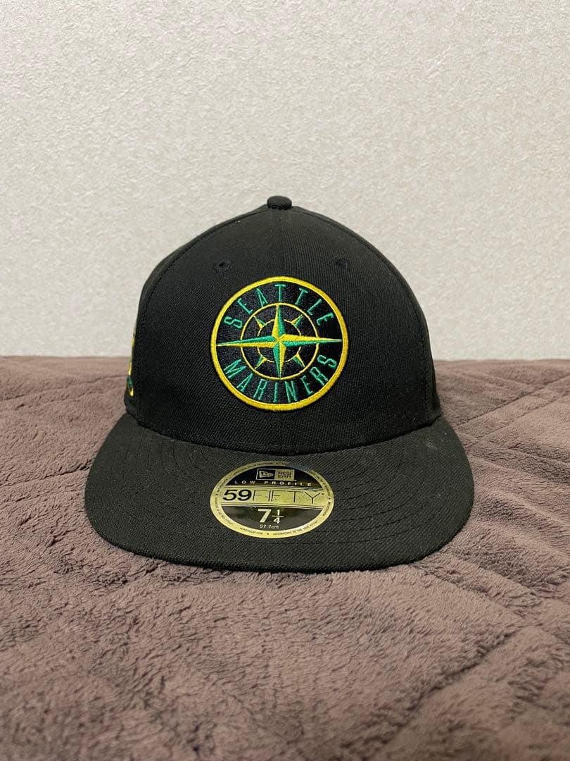 40周年ブラックキャップ MLB シアトル・マリナーズ　stone 