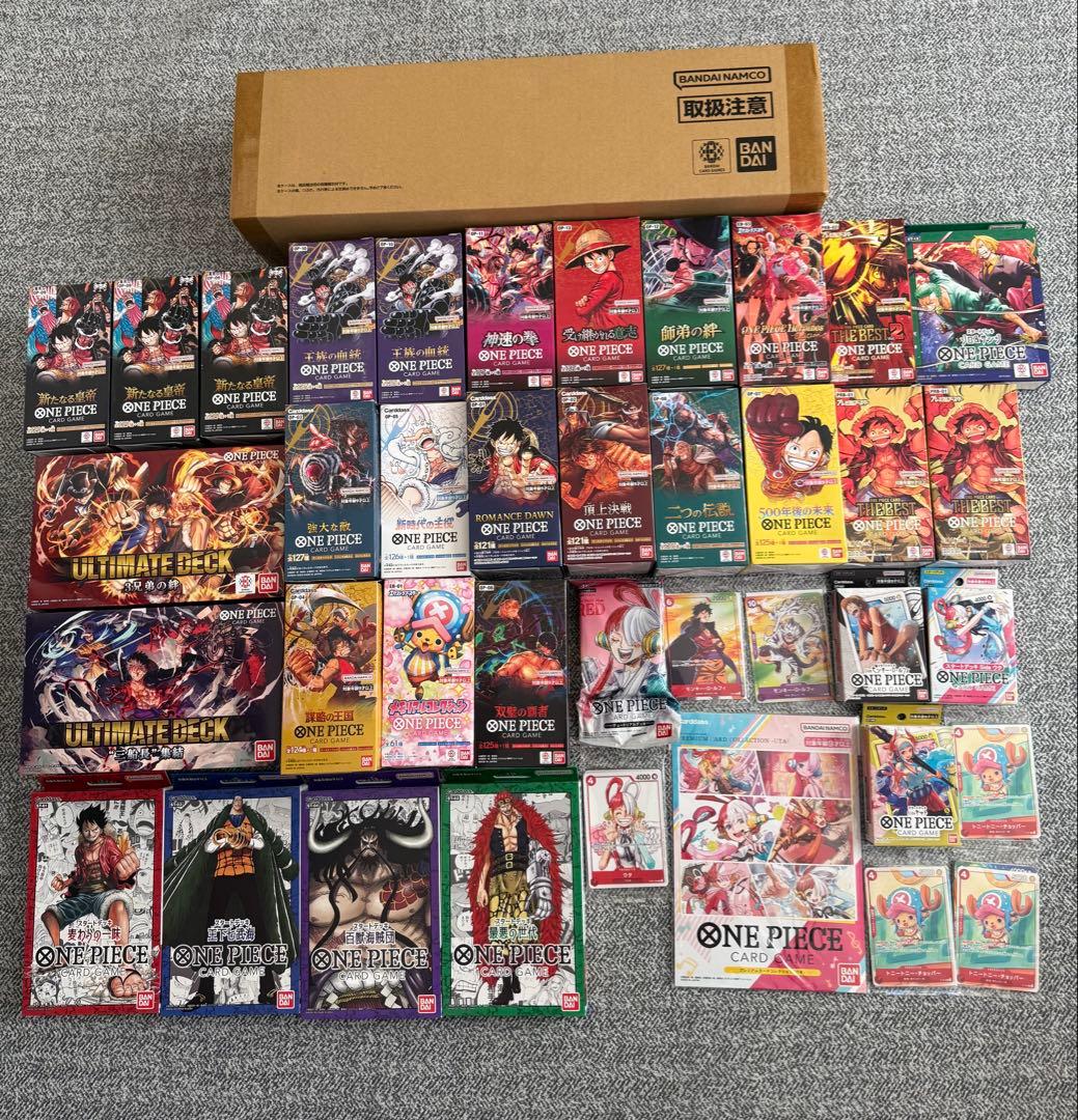 も*ぃ様 ワンピース カードゲームボックス 未開封テープ付きまとめ売り