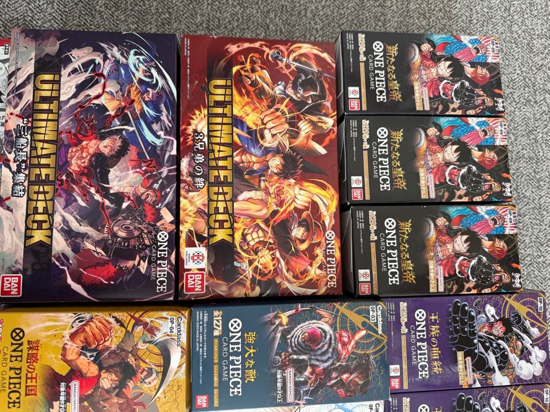 も*ぃ様 ワンピース カードゲームボックス 未開封テープ付きまとめ売り