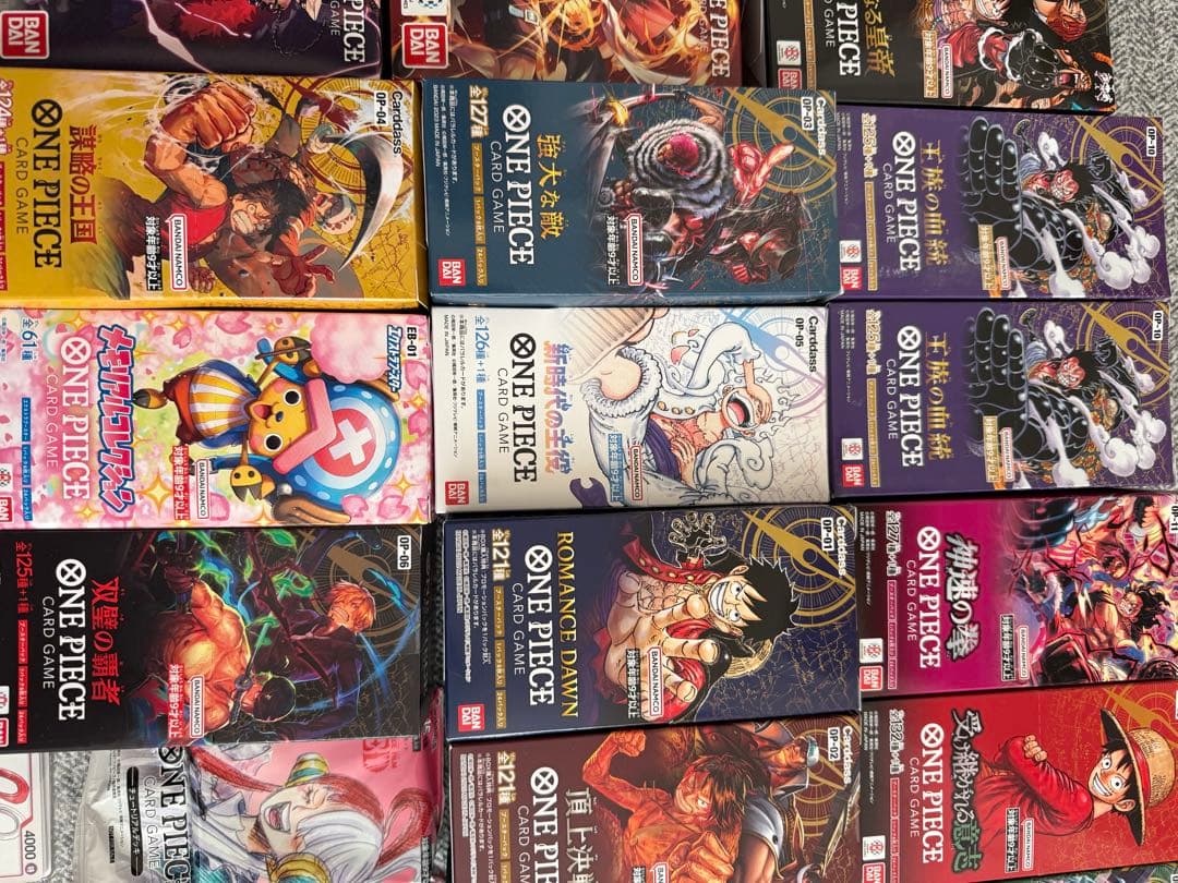も*ぃ様 ワンピース カードゲームボックス 未開封テープ付きまとめ売り