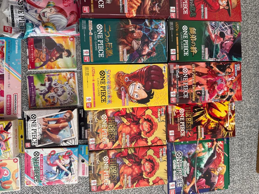 も*ぃ様 ワンピース カードゲームボックス 未開封テープ付きまとめ売り