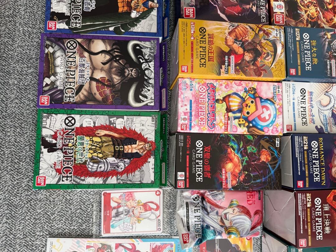 も*ぃ様 ワンピース カードゲームボックス 未開封テープ付きまとめ売り