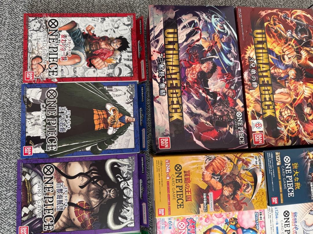 も*ぃ様 ワンピース カードゲームボックス 未開封テープ付きまとめ売り