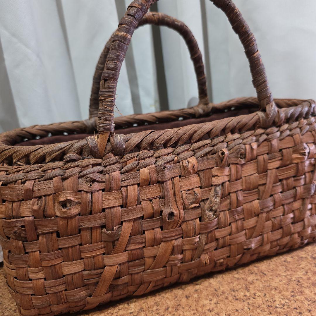 国産山葡萄カゴバッグ