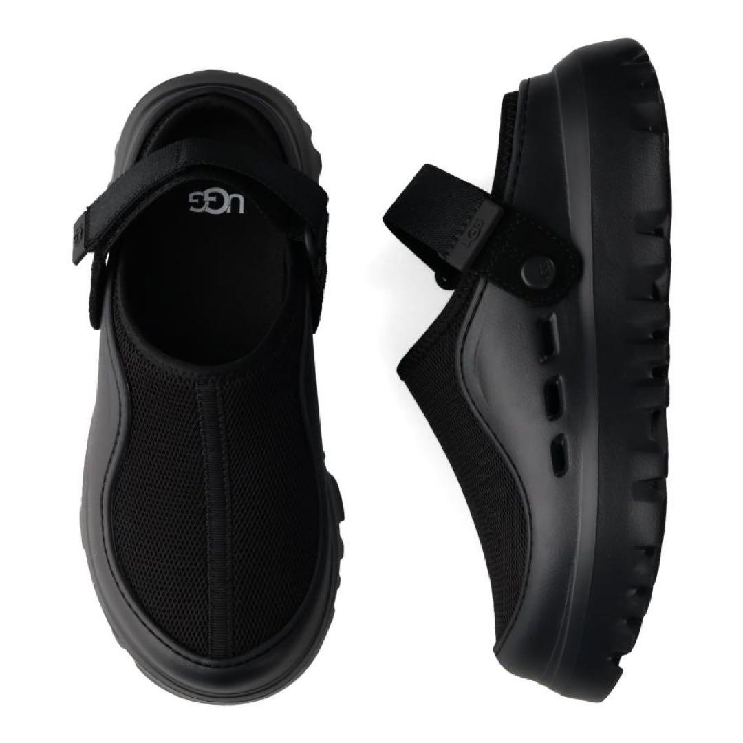 UGGブラックサンダル 24cm