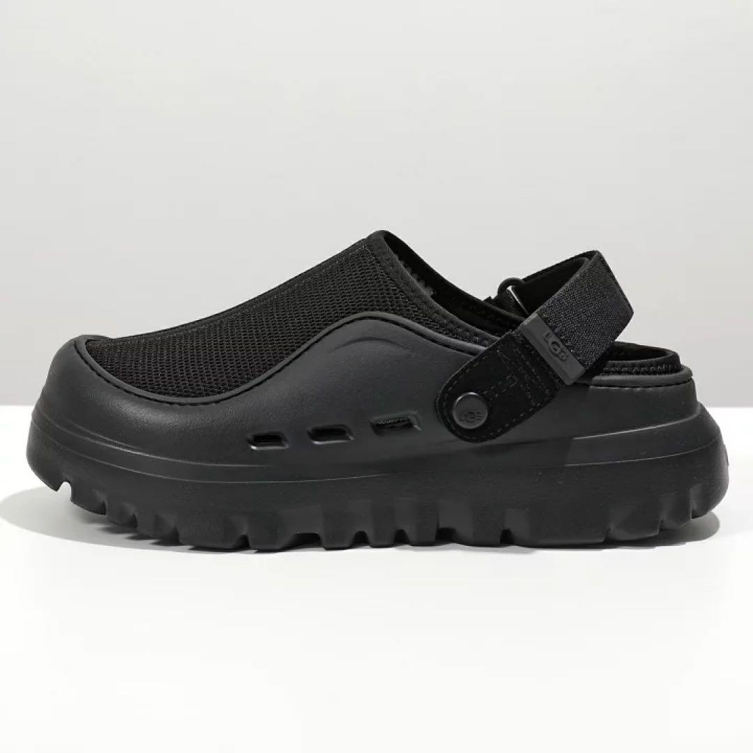 UGGブラックサンダル 24cm