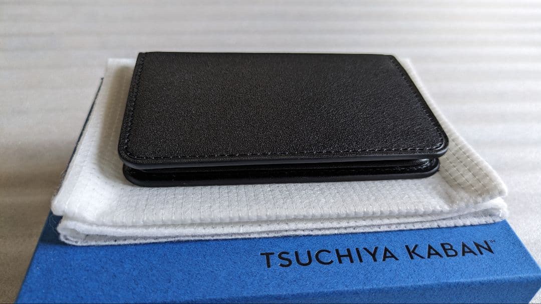土屋鞄　カードケース　ブラックヌメ