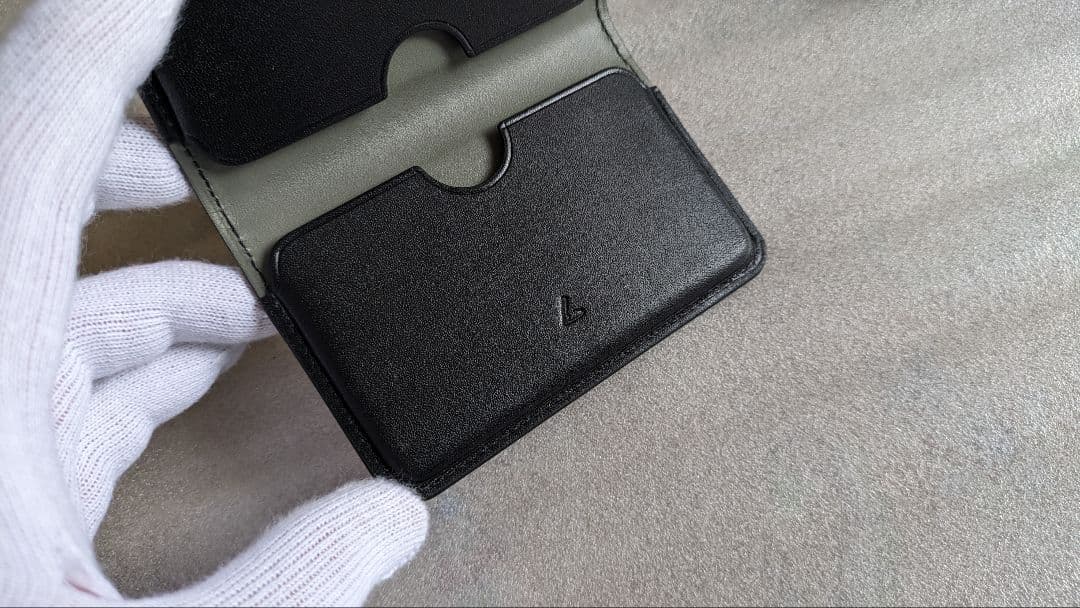 土屋鞄　カードケース　ブラックヌメ