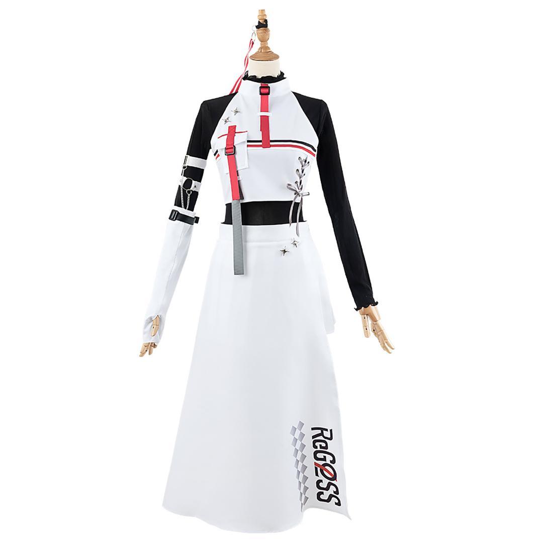 ◆ ホロライブ 儒烏風亭らでん ReGLOSS衣装 コスプレ VTuber 白