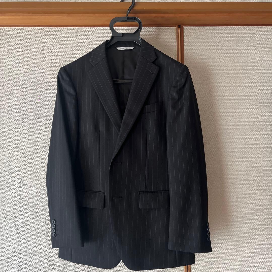 【美品】ダーバン セットアップ スーツ ビジネス ブラック S〜Mサイズ