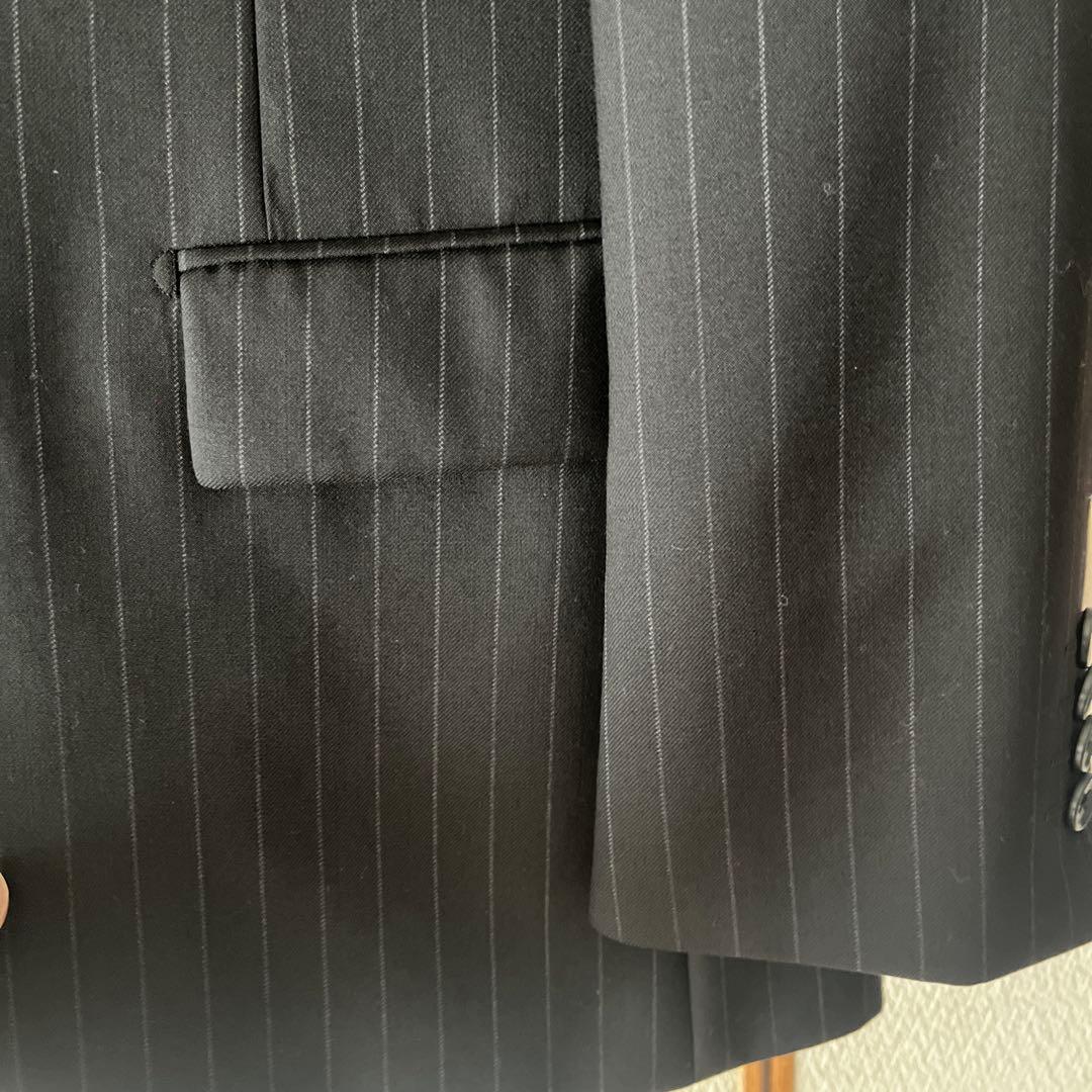 【美品】ダーバン セットアップ スーツ ビジネス ブラック S〜Mサイズ
