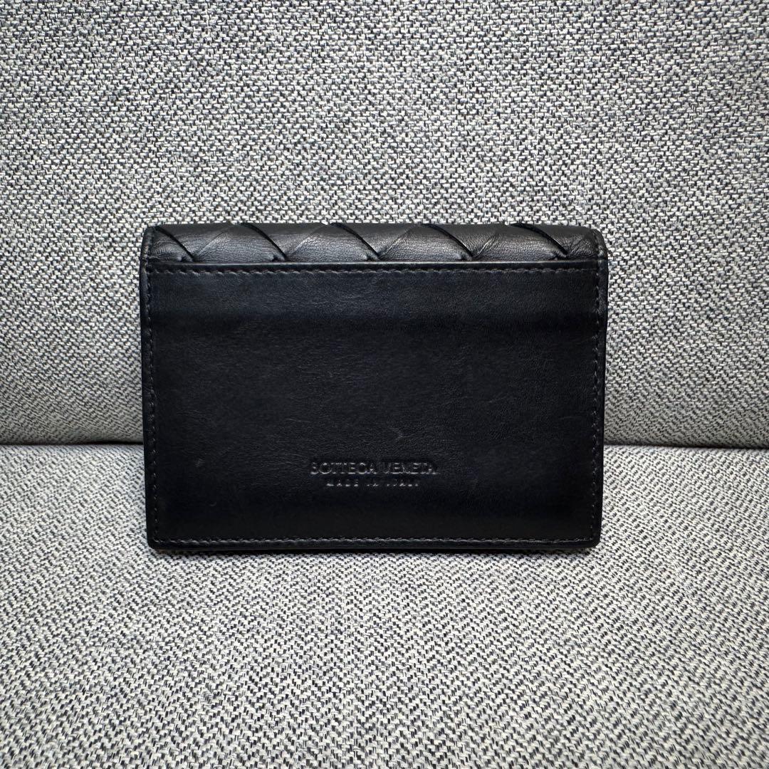 BOTTEGA VENETA イントレチャート カードケース 名刺⼊れ ブラック