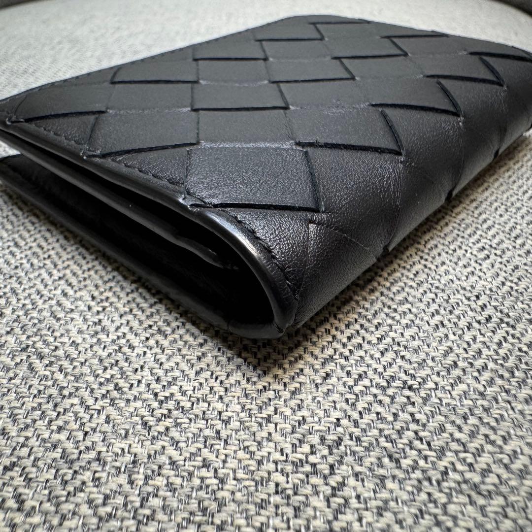 BOTTEGA VENETA イントレチャート カードケース 名刺⼊れ ブラック