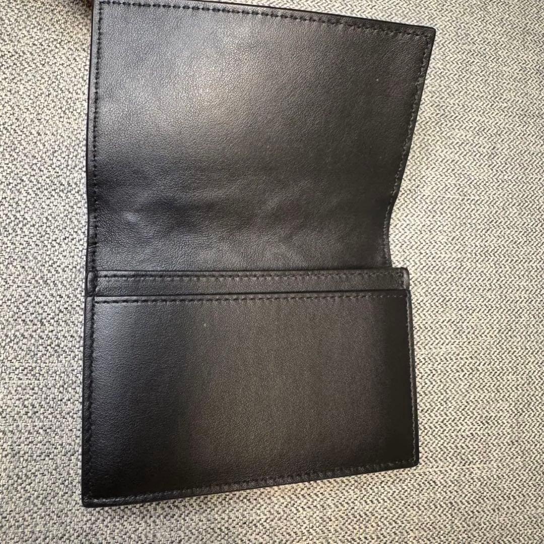 BOTTEGA VENETA イントレチャート カードケース 名刺⼊れ ブラック