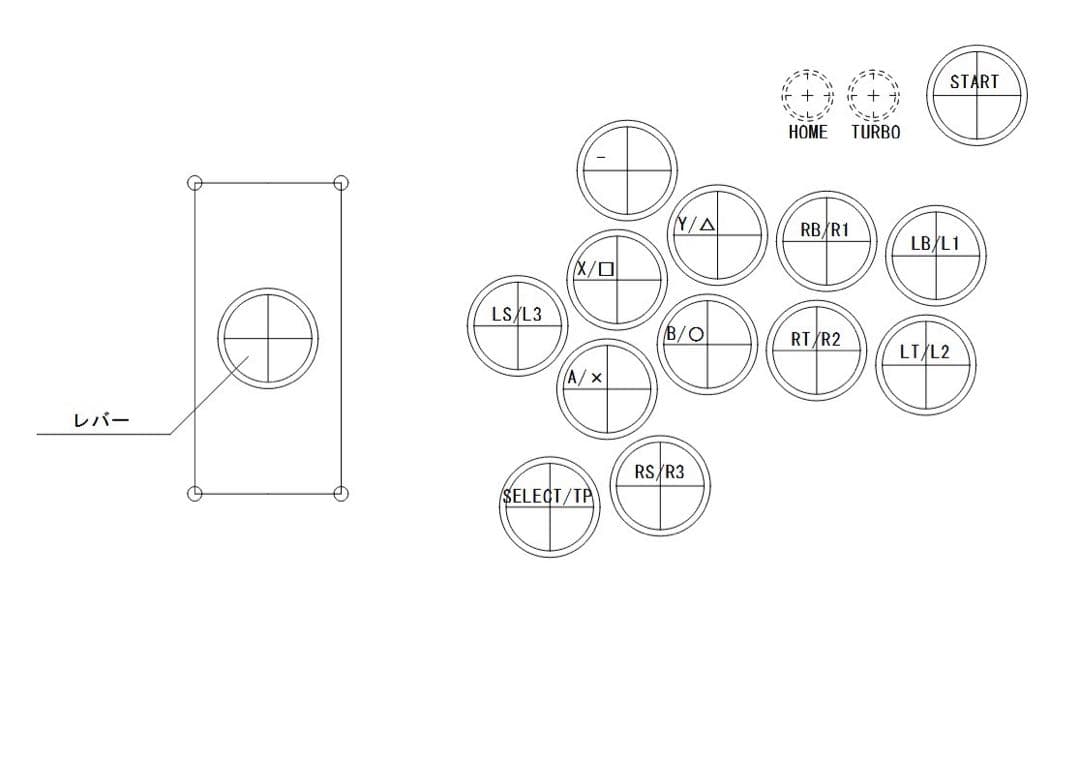 【CPC-L24】アーケードコントローラー　アケコン　24mm φ24 増設